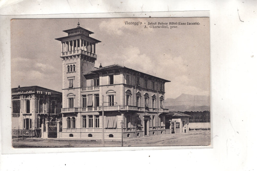 Cartolina antica Viareggio Select Palace Hotel di A. Gherardini