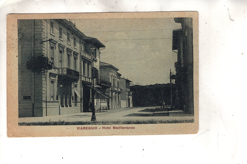 Cartolina antica Viareggio Hotel Mediterraneo