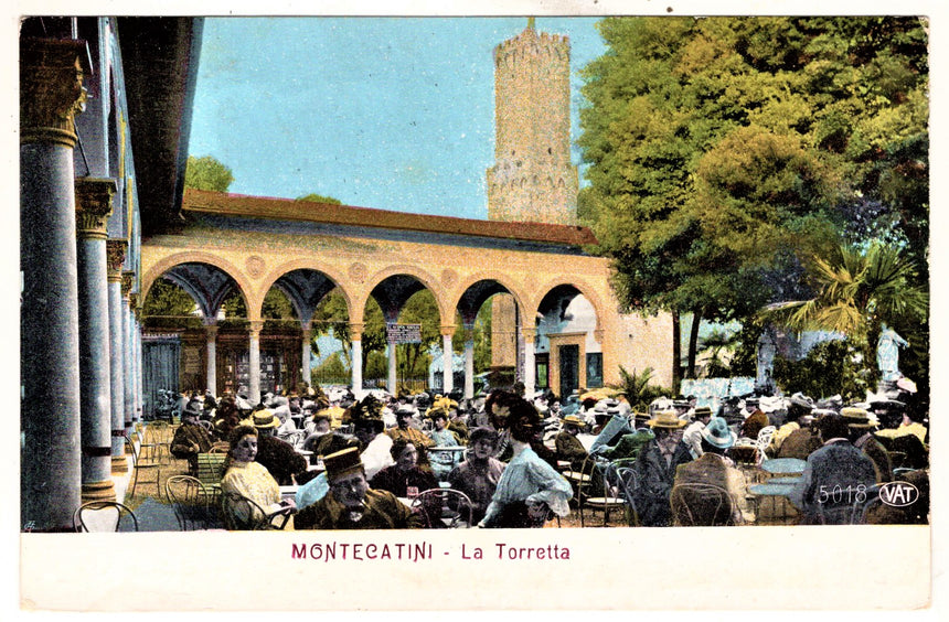 Cartolina antica Montecatini La Torretta