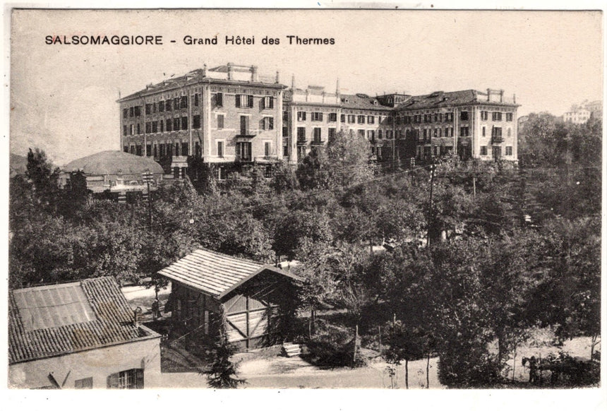 Cartolina antica Salsomaggiore Gran Hotel Termes Parma