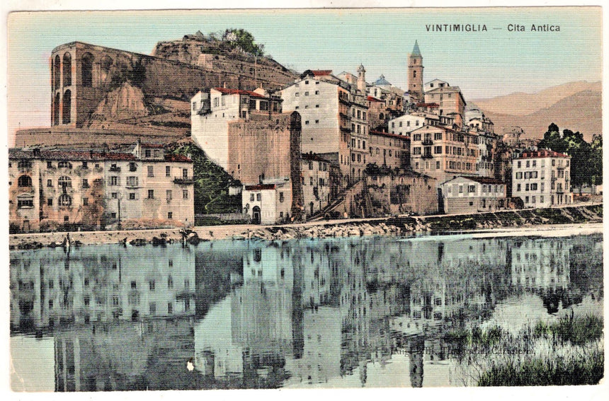 Cartolina antica Ventimiglia la città antica