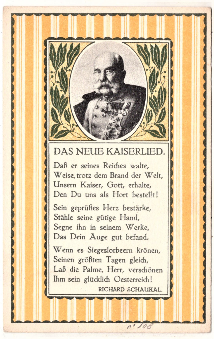 Cartolina antica Croce Rossa, Rotes Kreuz, Red Cross Nr. 108 das neue Kaiser