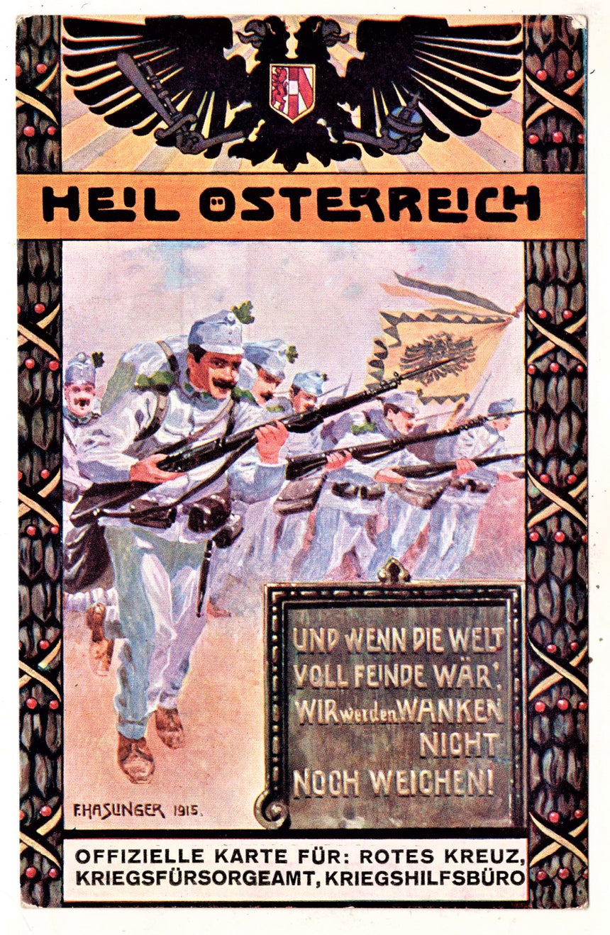 Cartolina antica Croce Rossa, Rotes Kreuz, Red Cross Nr. 168 Heil Osterreich