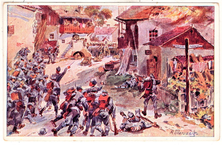 Cartolina antica Croce Rossa, Rotes Kreuz, Red Cross Nr. 209 aus dem goldene buche