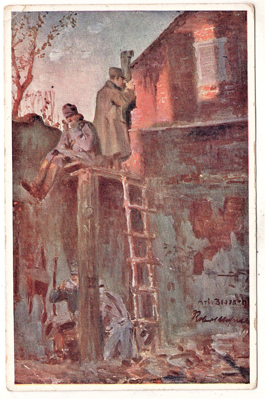 Cartolina antica Croce Rossa, Rotes Kreuz, Red Cross Nr. 444 artillerie aufklarer