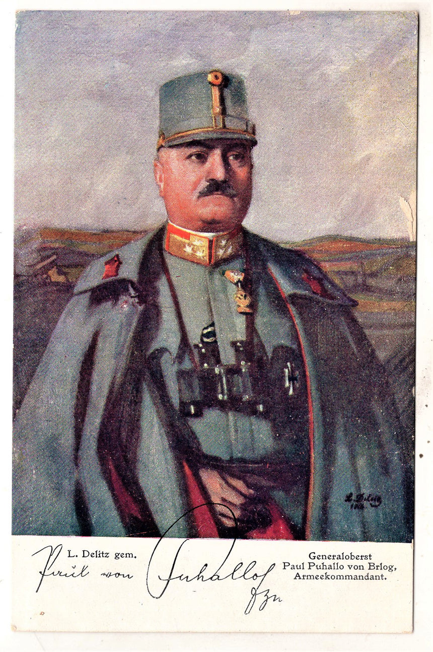 Cartolina antica Croce Rossa, Rotes Kreuz, Red Cross Nr. 501 general paul puhallo