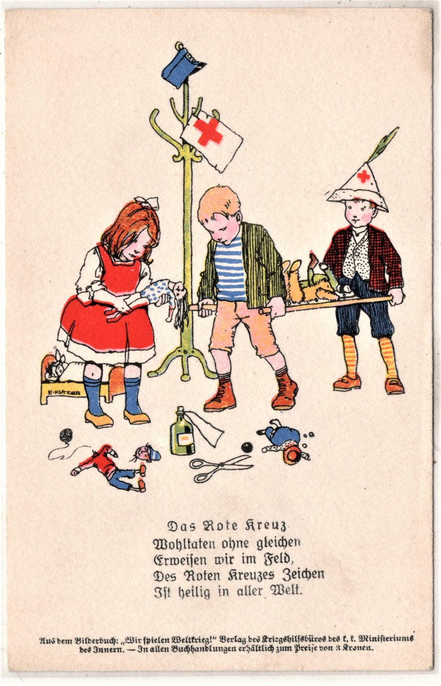 Cartolina antica Croce Rossa, Rotes Kreuz, Red Cross Nr. 74-9 das Rotes Kreuz