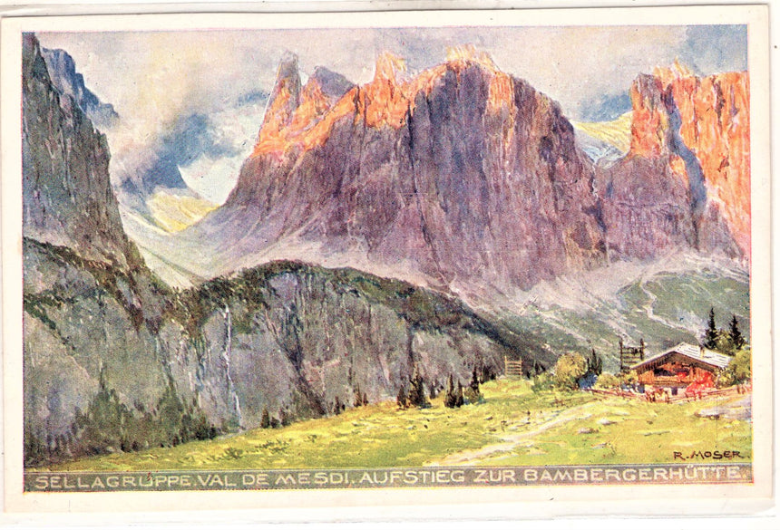 Cartolina antica Croce Rossa, Rotes Kreuz, Red Cross Nr. 299 sellsgruppe val de mesdi