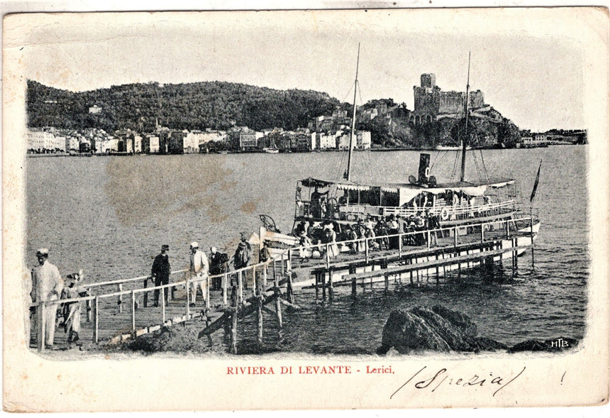 Cartolina antica Lerici riviera di Levante La Spezia