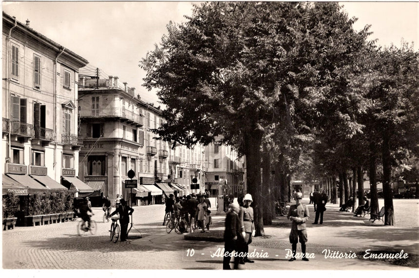 Cartolina antica Alessandria piazza V.Emanuele