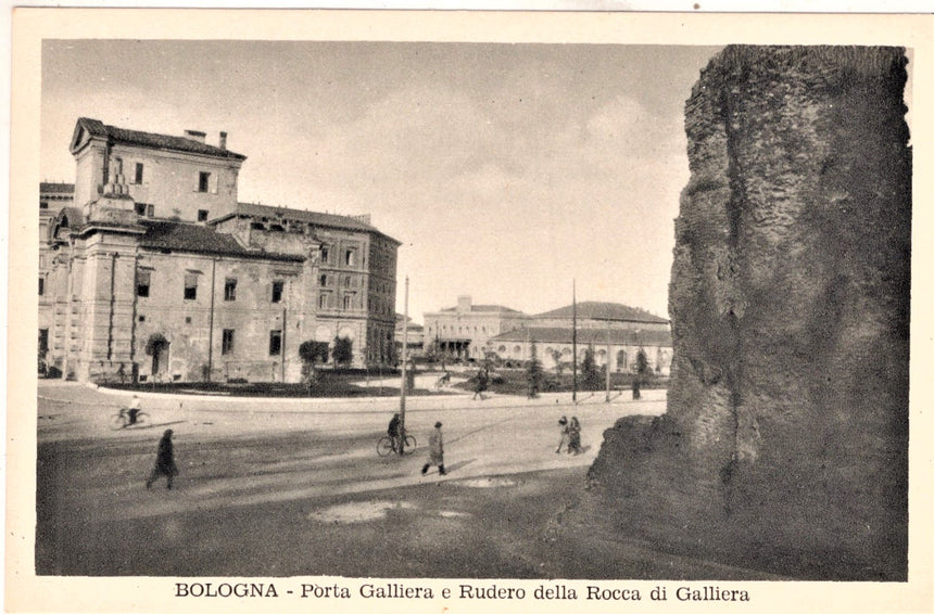 Cartolina antica Bologna porta Galliera