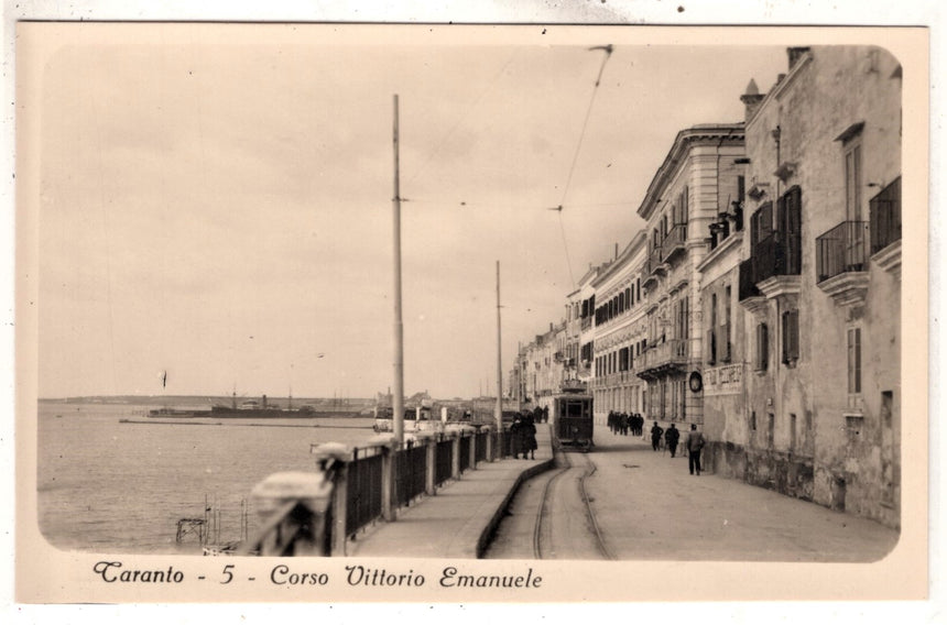 Cartolina antica Taranto corso Vittorio Emanuele