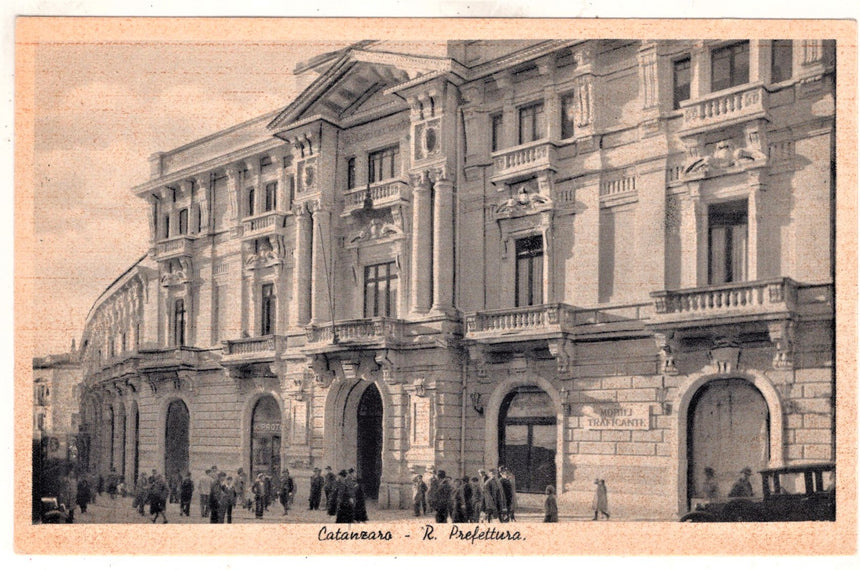 Cartolina antica Catanzaro Reggia Prefettura