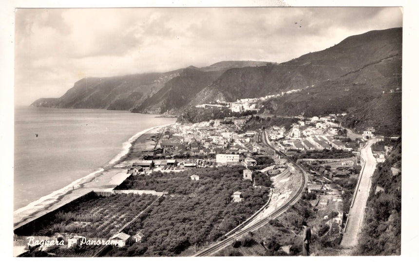 Cartolina antica Bagnara panorama Reggio Calabria