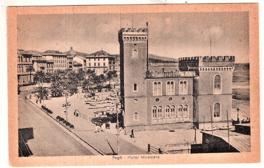 Cartolina antica Pegli hotel Miramare Genova