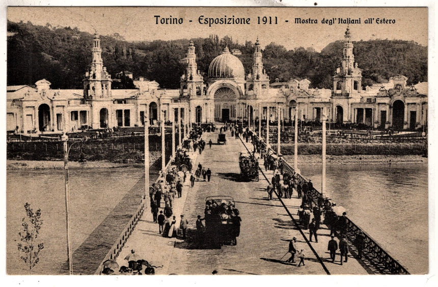 Cartolina antica Torino esposizione 1911