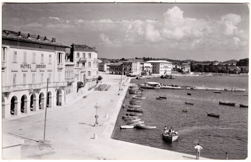 Cartolina antica Porec Croazia sped a Milano