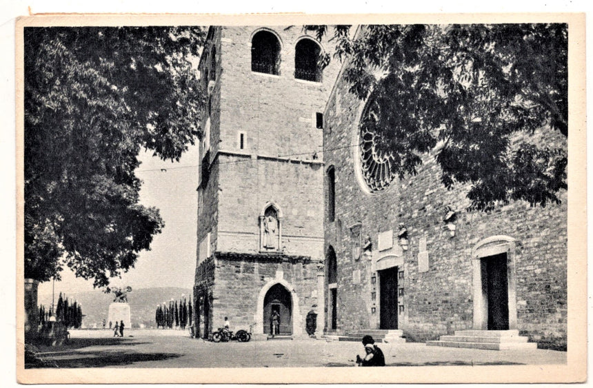 Cartolina antica Trieste la cattedrale di San Giusto