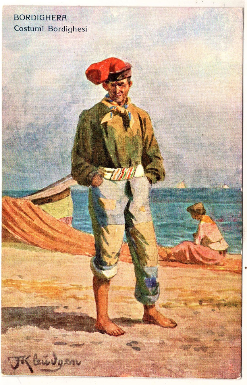 Bordighera costumi bordighesi pittore Baron von Kleudgen