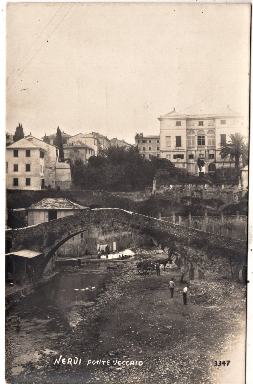 Genova fotografia Nervi ponte vecchio