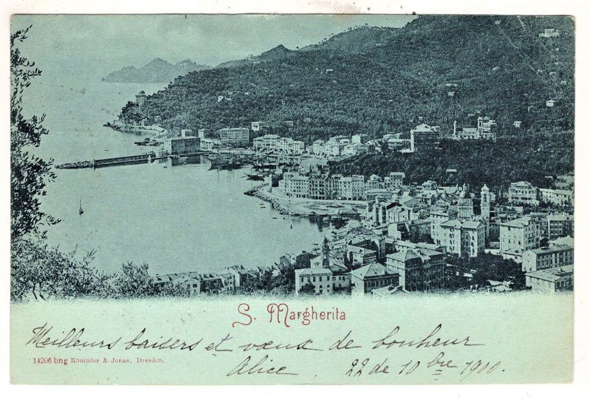 S. Margherita Ligure  Genova per Francia Paris