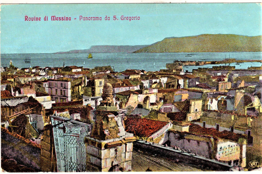 Messina panorama delle rovine