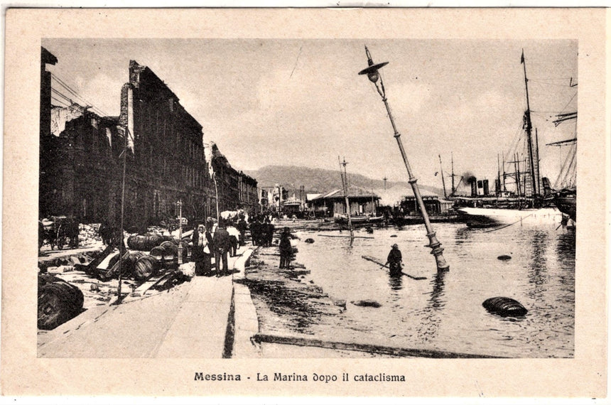 Messina la marina dopo il cataclisma