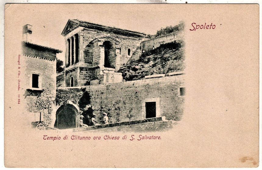 Spoleto tempio di Clitunno ora chiesa S.Salvatore