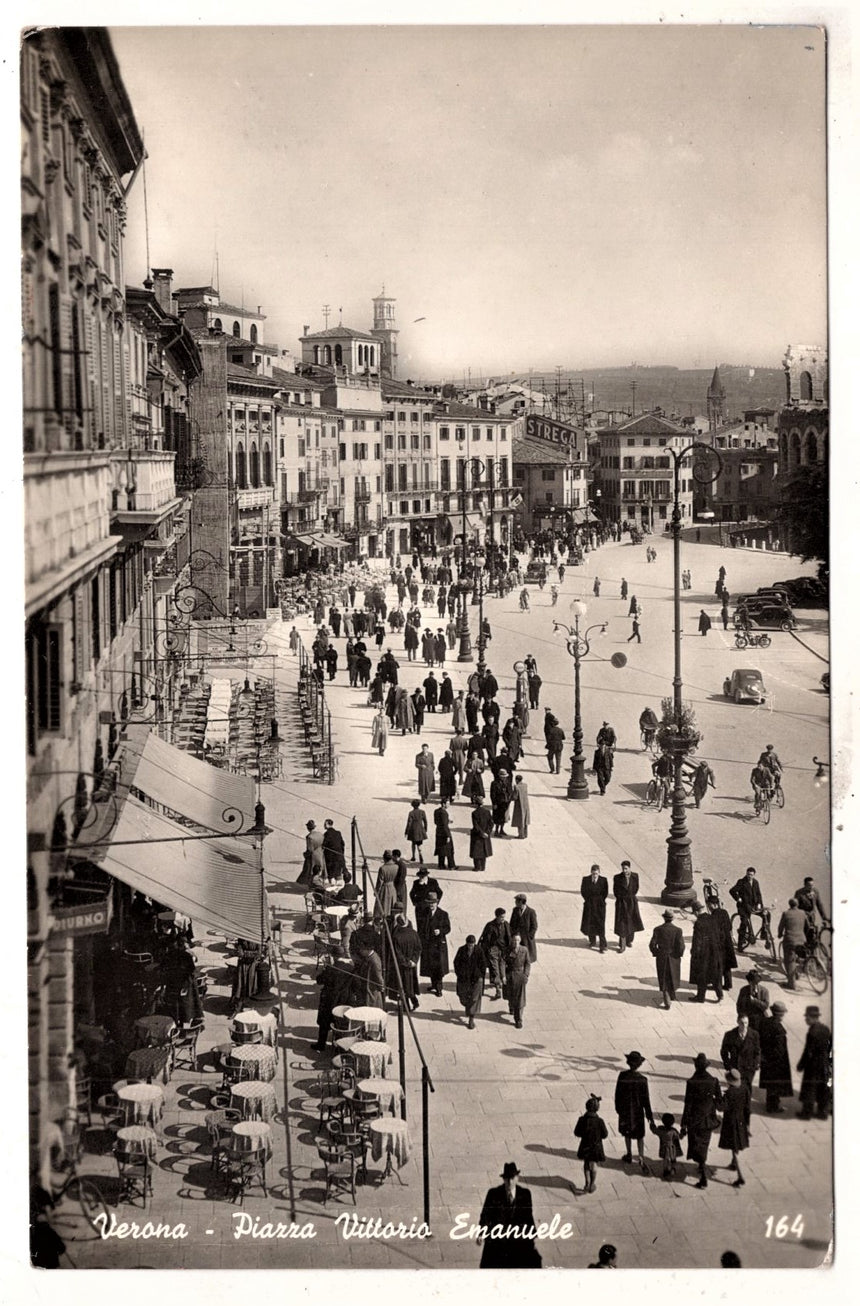 Verona piazza V.Emanuele in tedesco sped. a Vienna