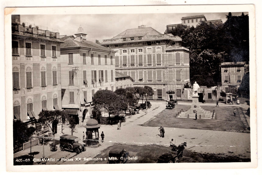 Chiavari piazza XX settembre in tedesco e sped. a Monaco