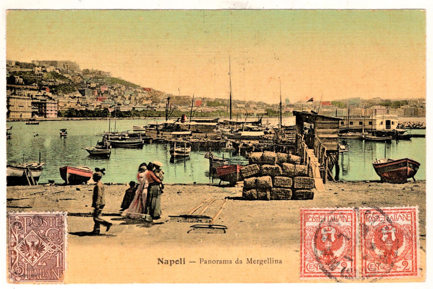 Napoli panorama da Margellina sped. A Marsiglia Francia