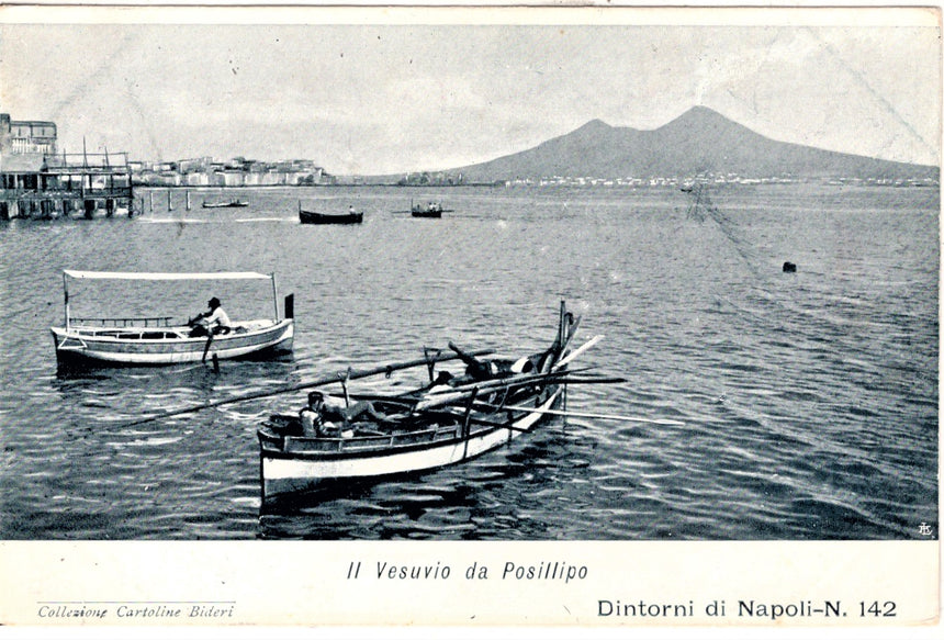 Napoli il Vesuvio da Posillipo