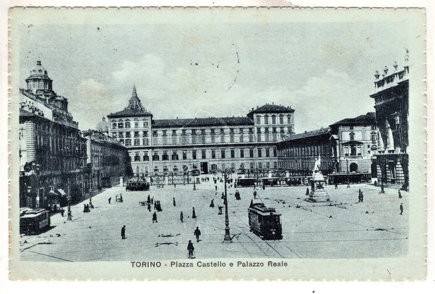 Torino piazza Castello e palazzo Reale spedita a Munchen