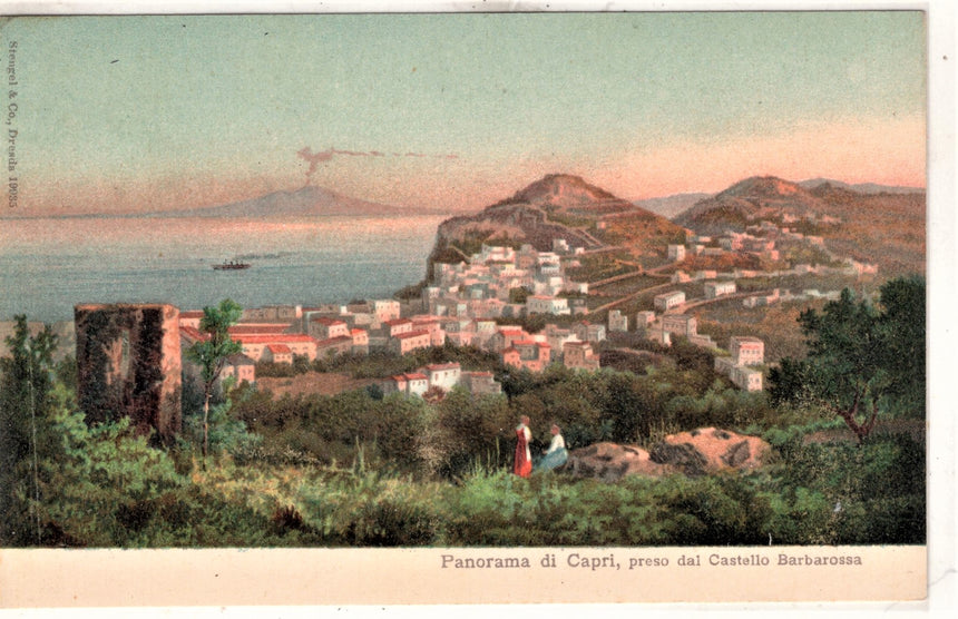 Capri panorama dal castello Barbarossa Napoli