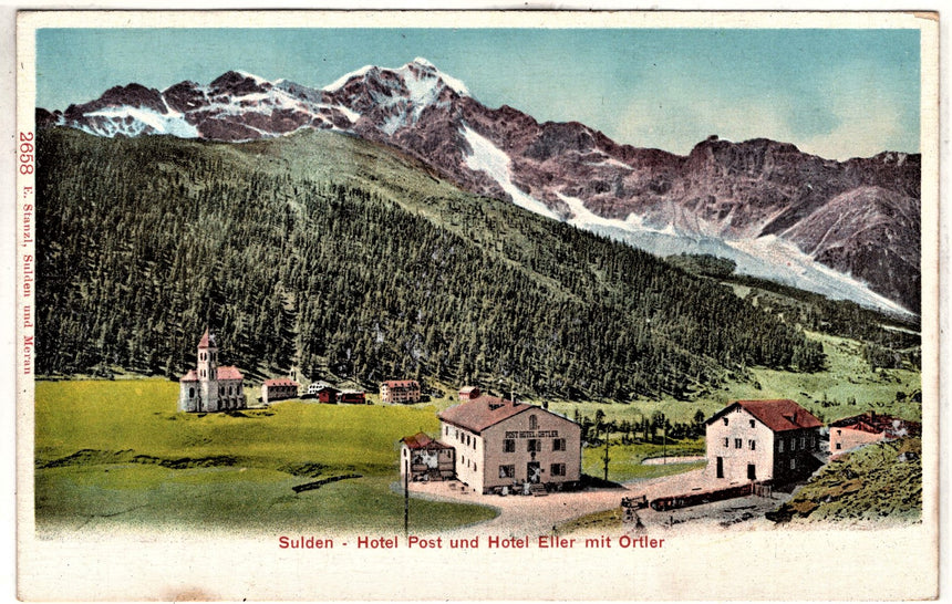 Sudtirol Alto Adige  Sulden Hotel Post und Eller mit Ortles