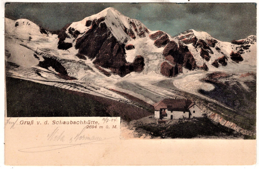 Sudtirol Alto Adige  Gruss von Schaubachhutte