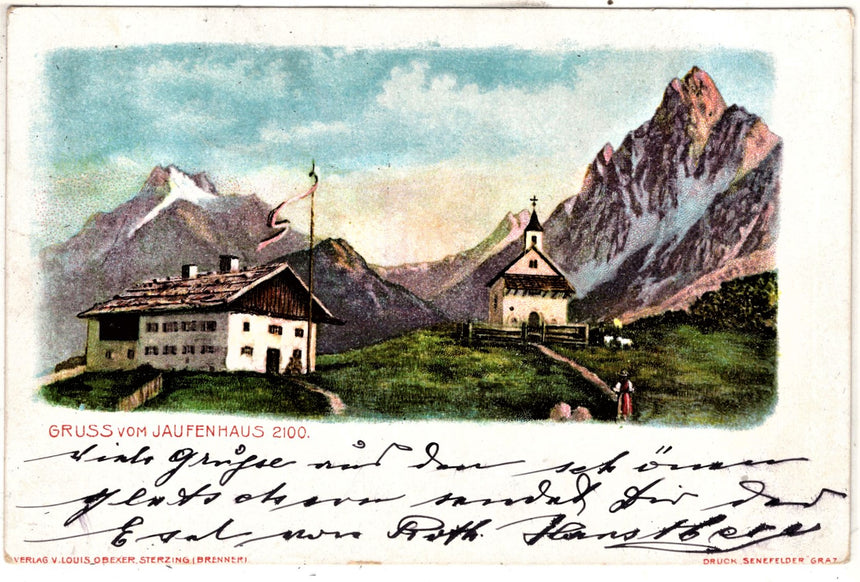 Sudtirol Alto Adige  Gruss vom Jaufenhaus