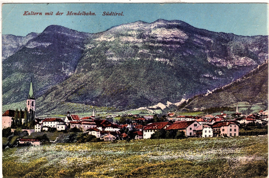 Sudtirol Alto Adige  Kaltern mit Mendelbahn