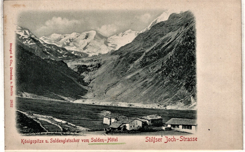 Sudtirol Alto Adige Kònigspitze von Sulden Hotel Stilfer Joch Strasse