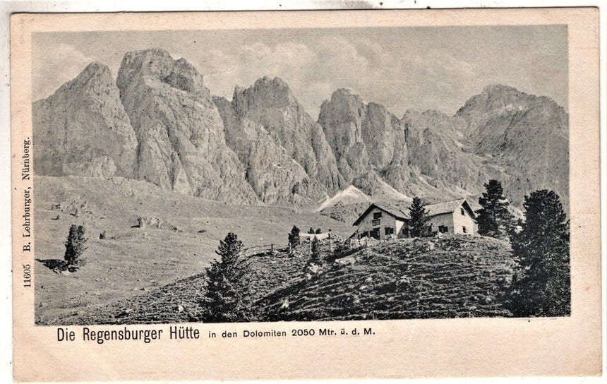 Sudtirol Alto Adige  Regensburgerhutte in den Dolomiten