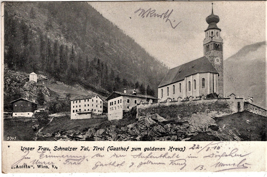 Sudtirol Alto Adige  Unsere Frau Schnalserthal Gasthof zum goldenen Kreuz