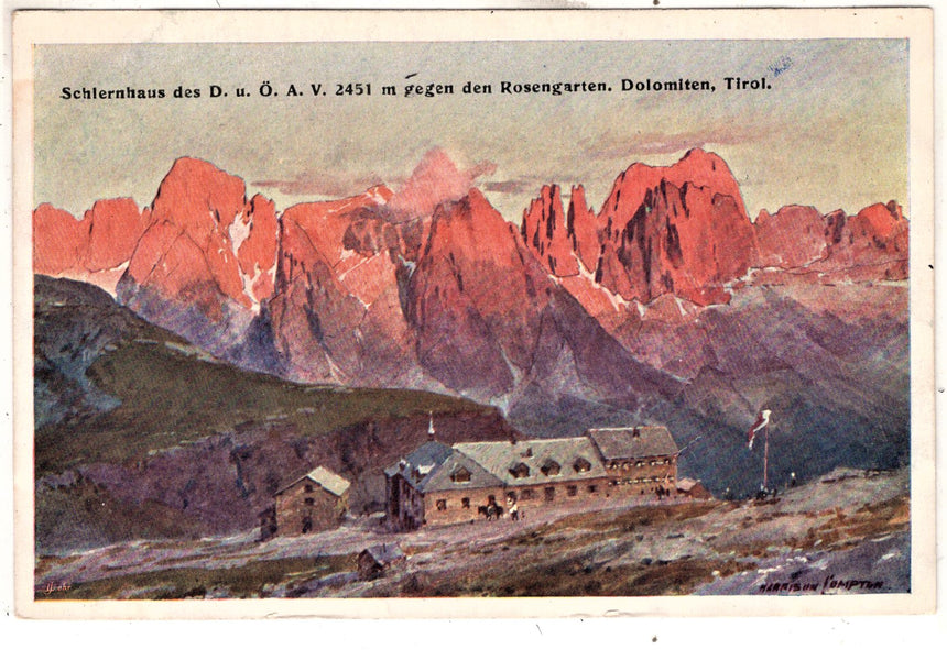 Sudtirol Alto Adige  Schlernhauser mit Rosengarten