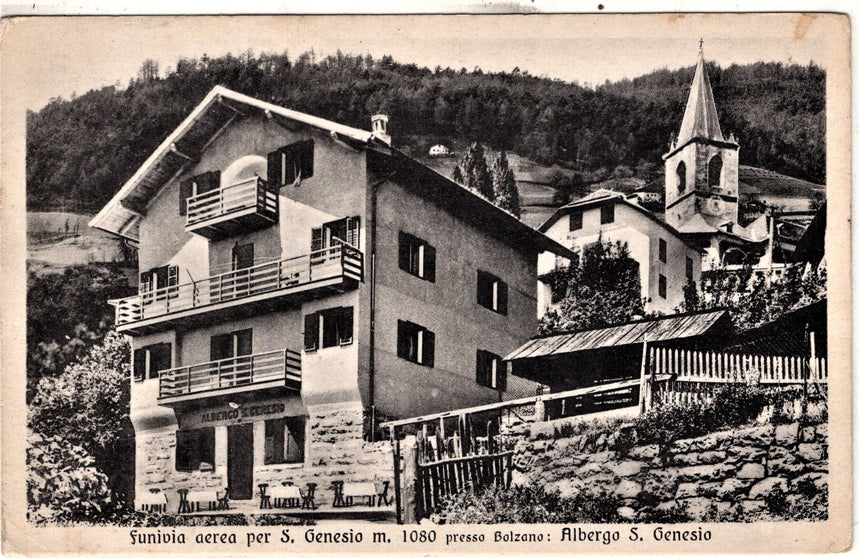 Sudtirol Alto Adige San Genesio funivia aerea albergo