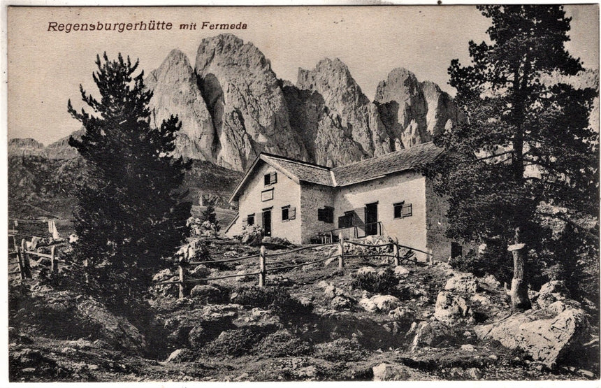 Sudtirol Alto Adige Regensburgerhutte mit Fermeda