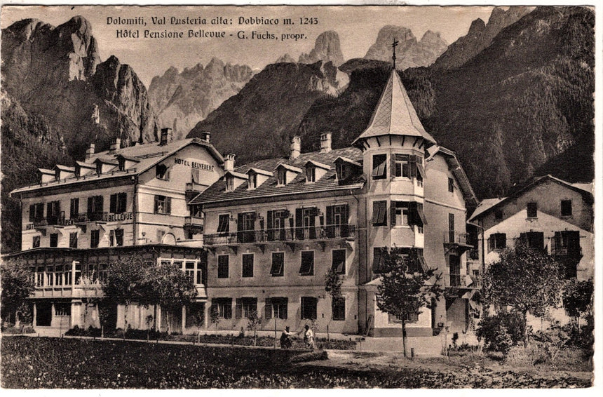 Sudtirol Alto Adige Dobbiaco Hotel Bellevue telefono N.10