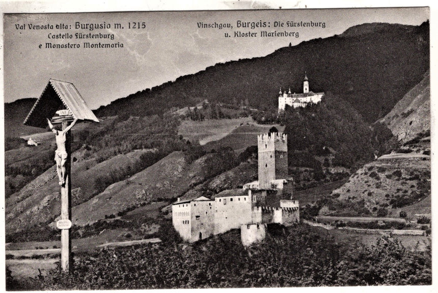 Sudtirol Alto Adige Val Venosta Burgusio castello e monastero