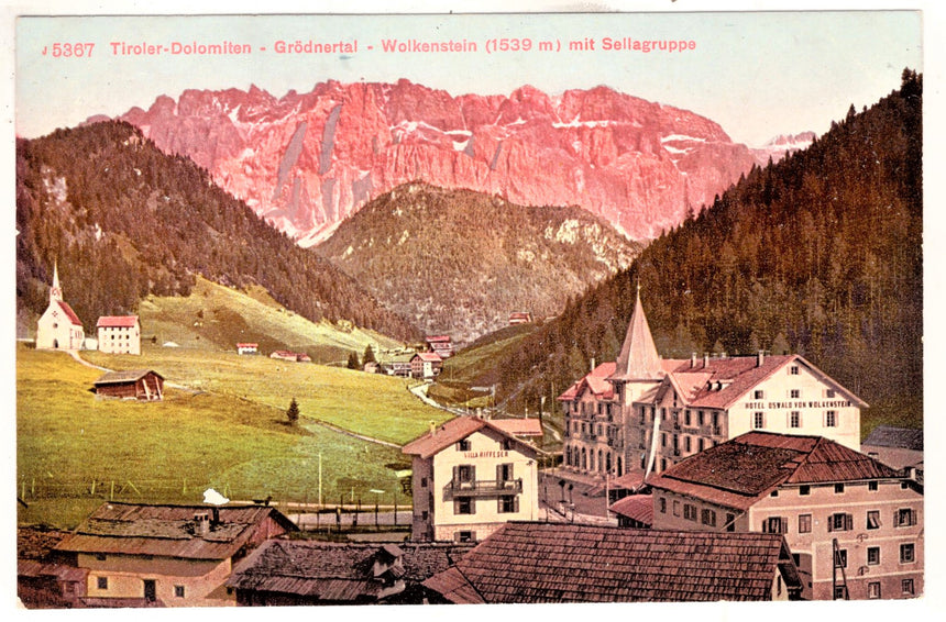 Sudtirol Alto Adige Gròden Wolkenstein St.Maria Hotel Oswald villa Riffeser