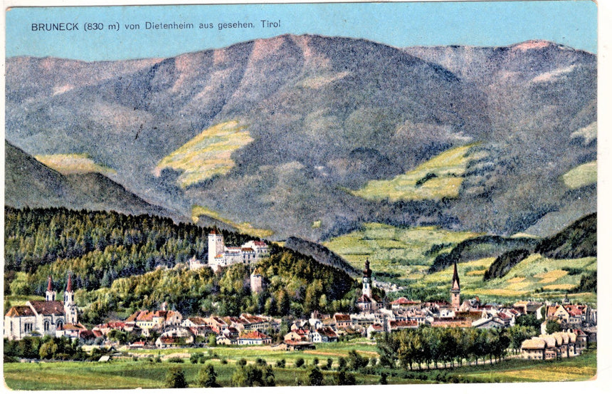 Sudtirol Alto Adige Brunico val Pusteria Bruneck su bollo italia