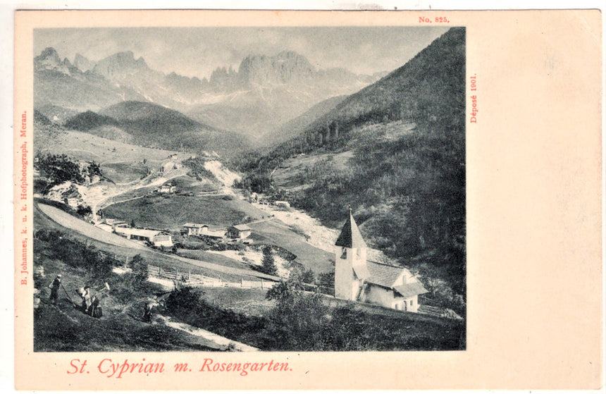 Sudtirol Alto Adige St.Cyprian mit Rosengarten