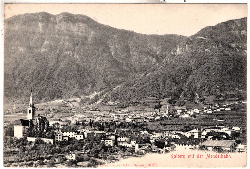 Sudtirol Alto Adige Kaltern mit der Mendelbahn